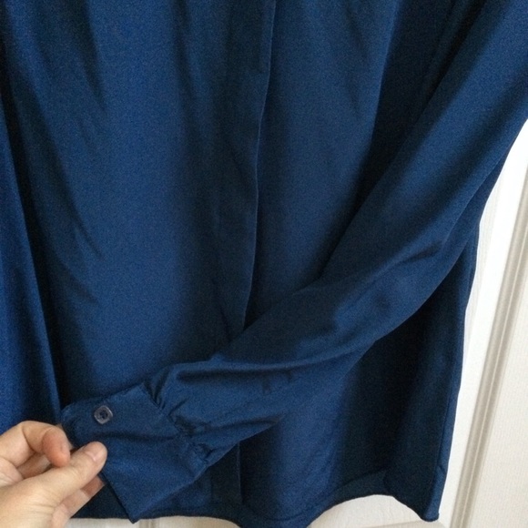 St John Vintage button down shirt blue M - Picture 5 of 7